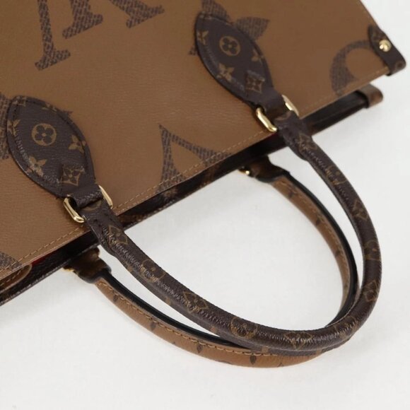 LOUIS VUITTON Monogram Reverse Giant On the Go MM Tote Bag M45321 LV Auth PP834A - Picture 8 of 16